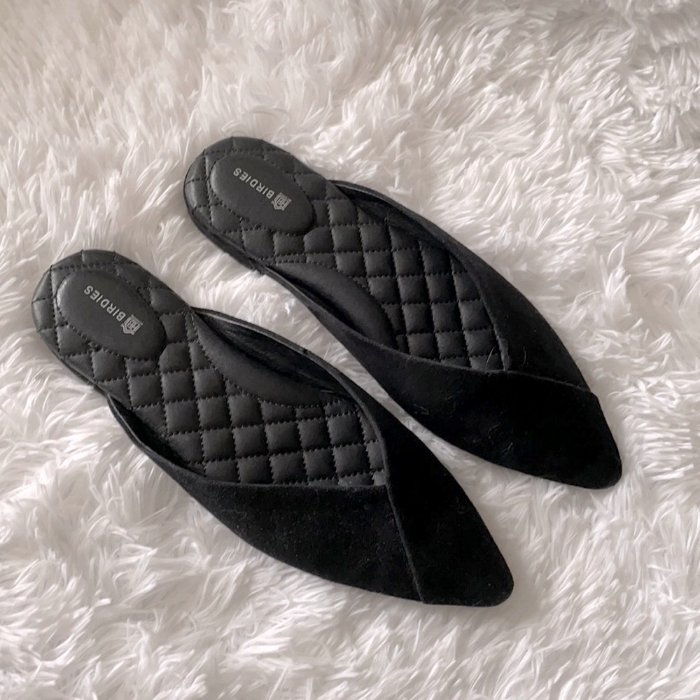 Birdies The Swan Black Flats